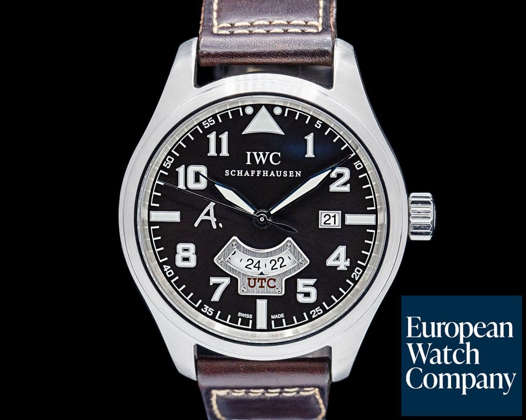 Image of IWC IW326104 Pilot UTC Antoine de Saint Exupery SS Brown Dial LIMITED