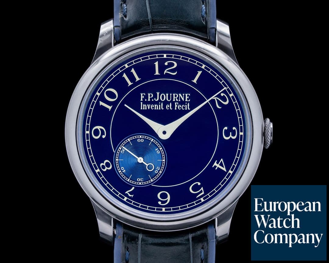 Image of F. P. Journe Chronometre Bleu Tantalum Blue Dial