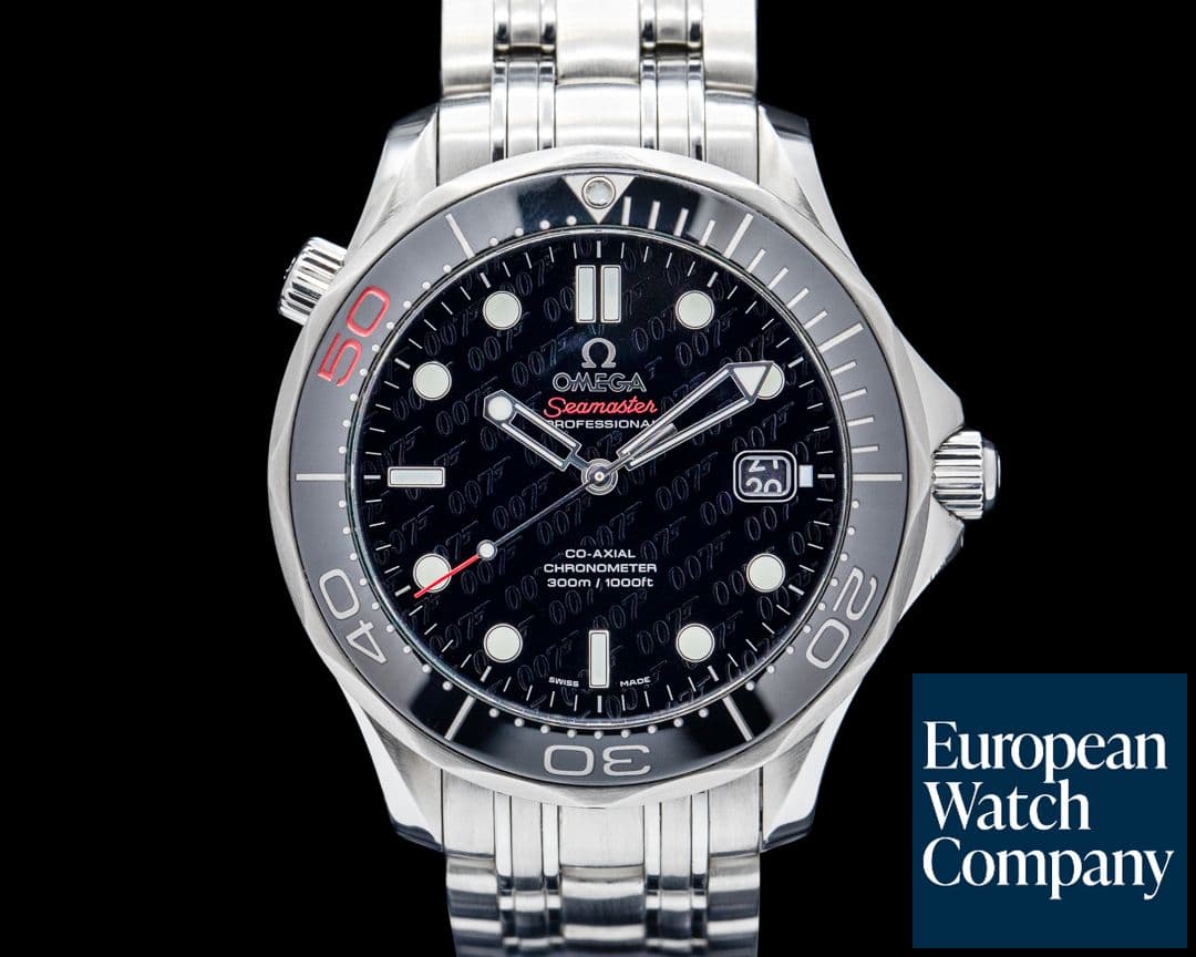 Image of Omega Seamaster Diver 300M "James Bond 50th Anniversary" SS Black Dial LIMITED