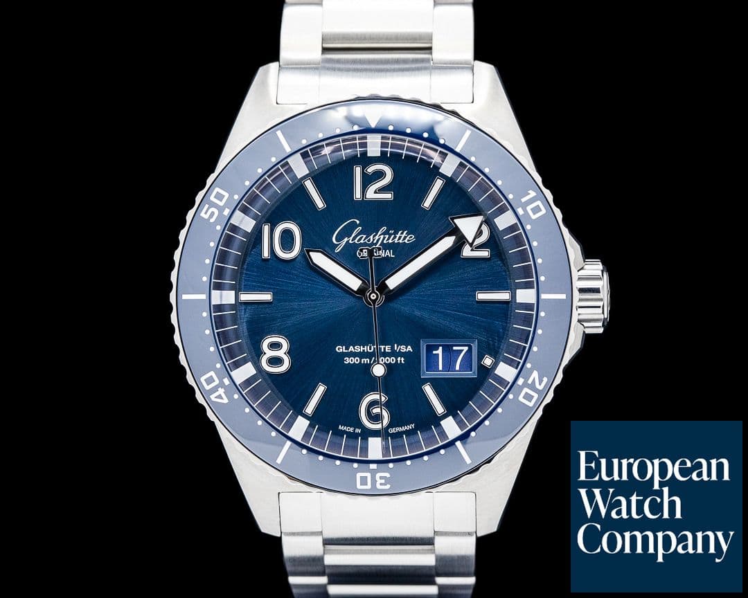 Image of Glashutte Original SeaQ Panorama Date SS Blue Dial 2024