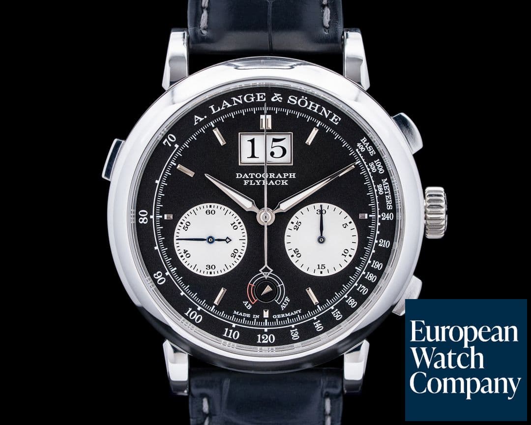 Image of A. Lange and Sohne 405.035 Datograph Up / Down Platinum Black Dial