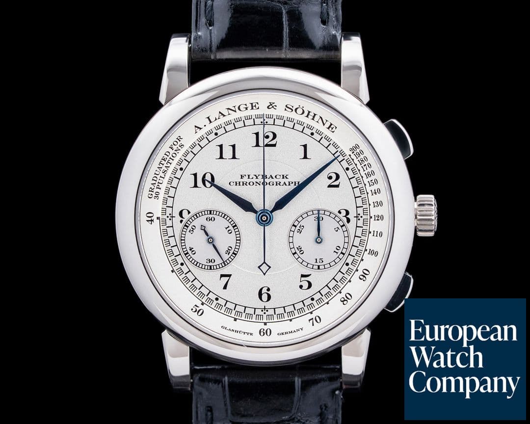 Image of A. Lange and Sohne 1815 Flyback Chronograph 18K White Gold Silver Dial FIRST SERIES