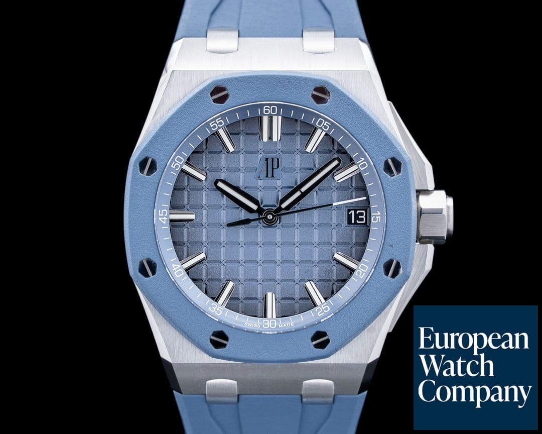 Image of Audemars Piguet 15605SK Royal Oak Offshore Selfwinding SS Blue Dial