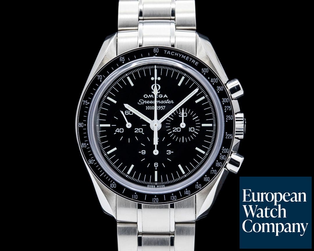 Image of Omega Speedmaster Professional Moonwatch "50th Anniversary" Black Enamel Dial