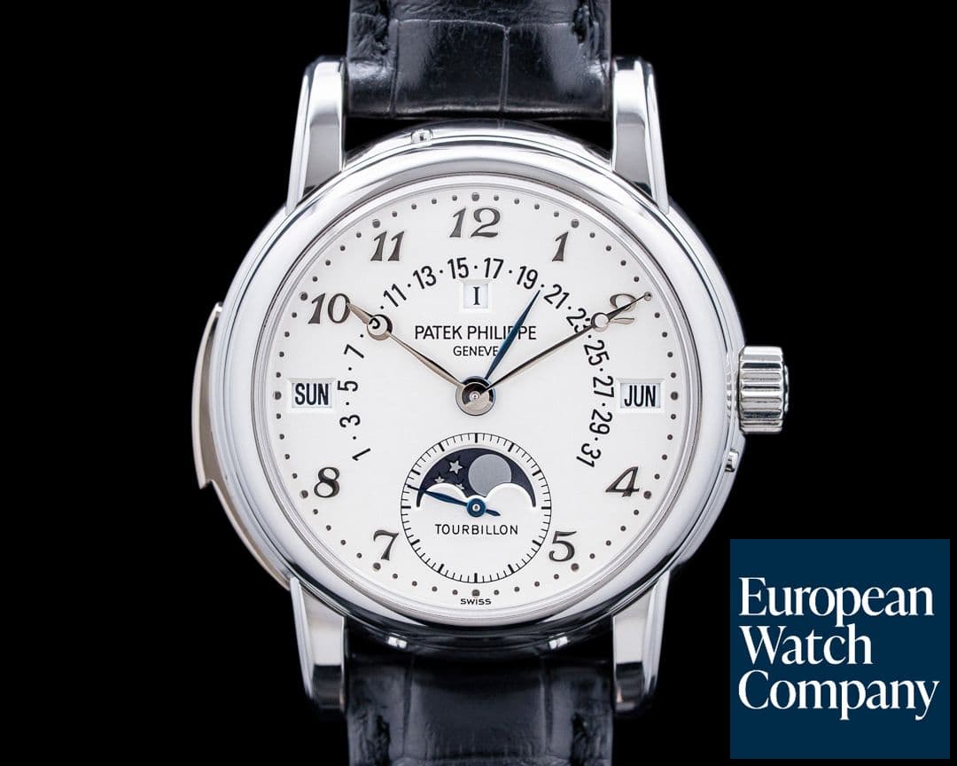 Image of Patek Philippe 5016P Grand Complication Minute Repeater Tourbillon Platinum Silver Dial