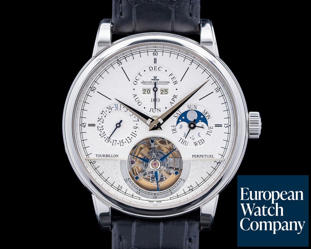 Image of Jaeger LeCoultre Master Grande Tradition Tourbillon Cylindrique Perpetual Platinum