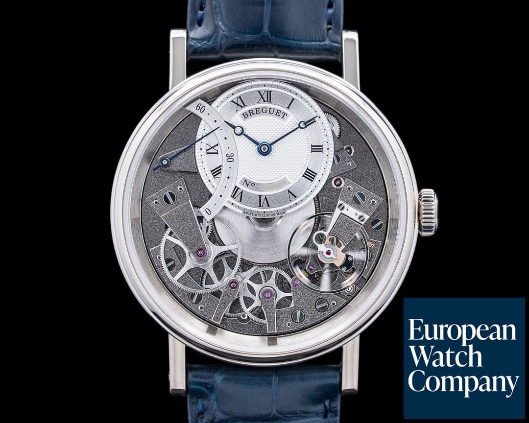 Image of Breguet 7097BB Tradition Seconde Retrograde 18K White Gold Skeleton Dial