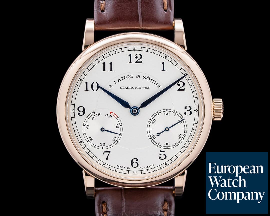 Image of A. Lange and Sohne 234.032 1815 Up Down 18K Rose Gold Silver Dial