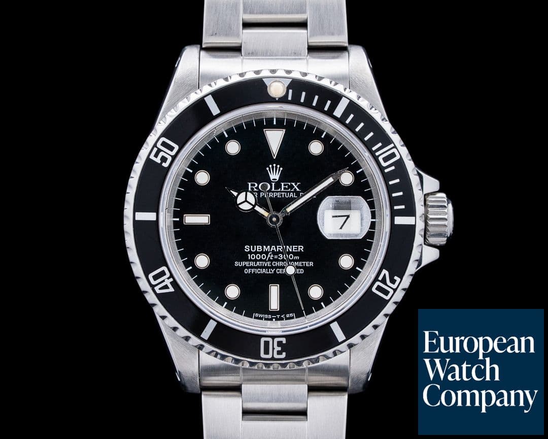 Image of Rolex 16610 Submariner SS Black Dial Circa. 1991