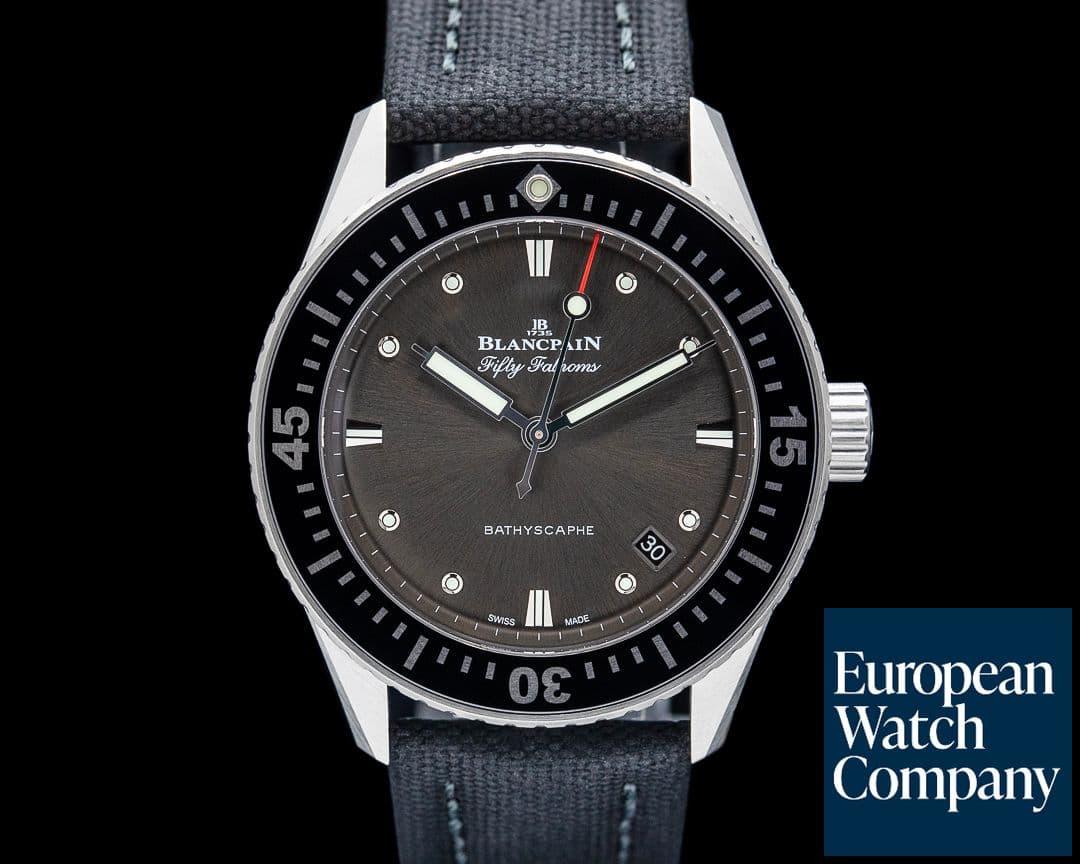 Image of Blancpain 5100B Bathyscaphe SS Grey Dial