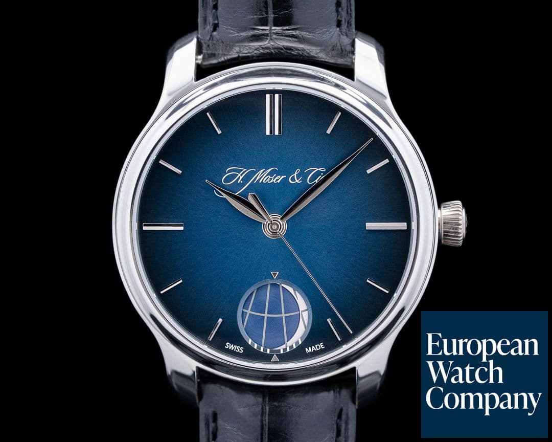 Image of H. Moser and Cie. 348‑901 Endeavour Perpetual Moon Platinum Blue Dial