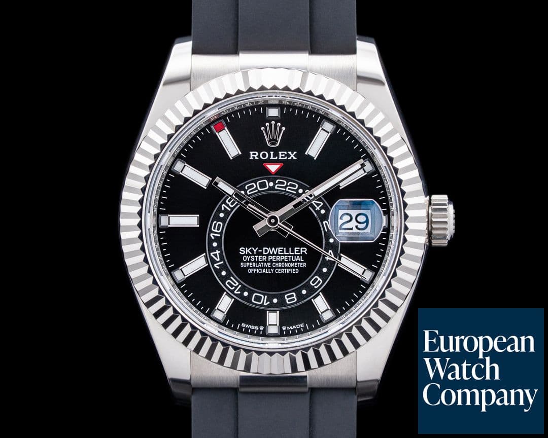 Image of Rolex 336239 Sky-Dweller 18K White Gold Black Dial