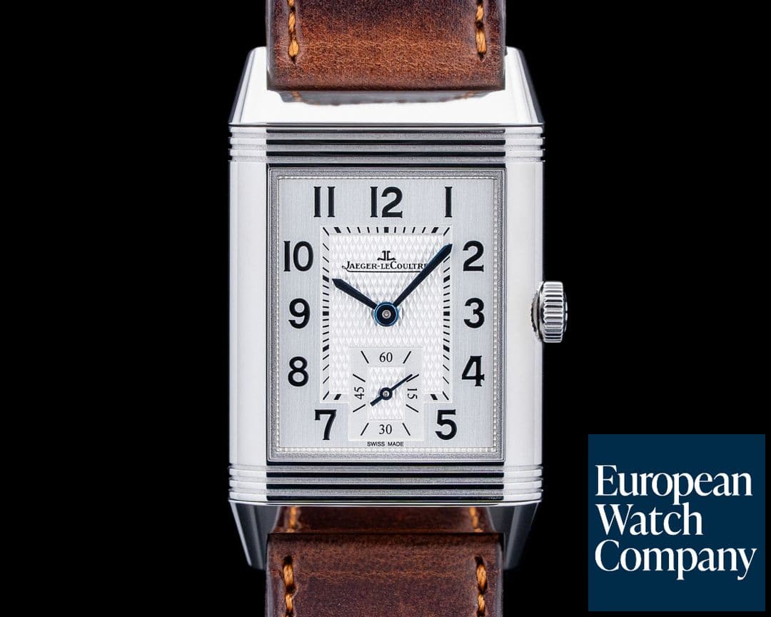 Image of Jaeger LeCoultre Q2458422 Reverso Classic Medium Duoface Small Seconds SS Silver Dial