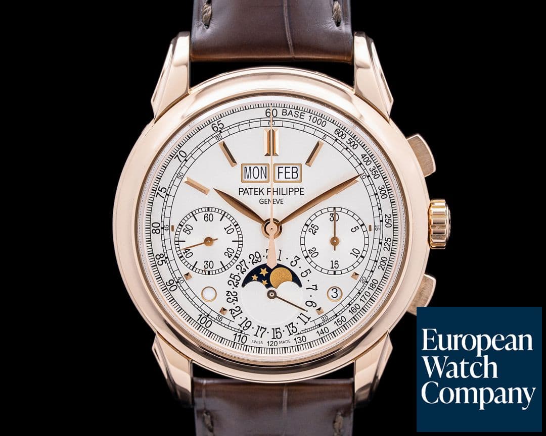 Image of Patek Philippe 5270R Perpetual Calendar Chronograph 18K Rose Gold Silver Dial
