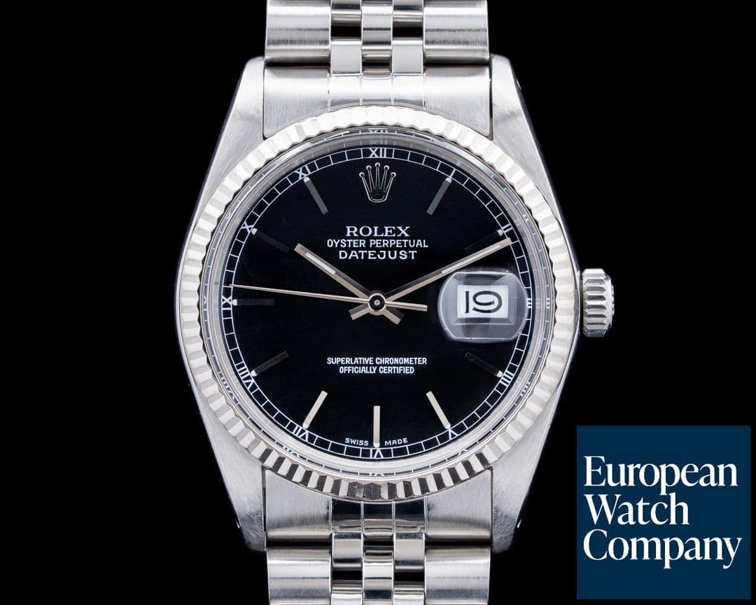 Image of Rolex 16014 Datejust SS Jubilee Black Dial Circa. 1984