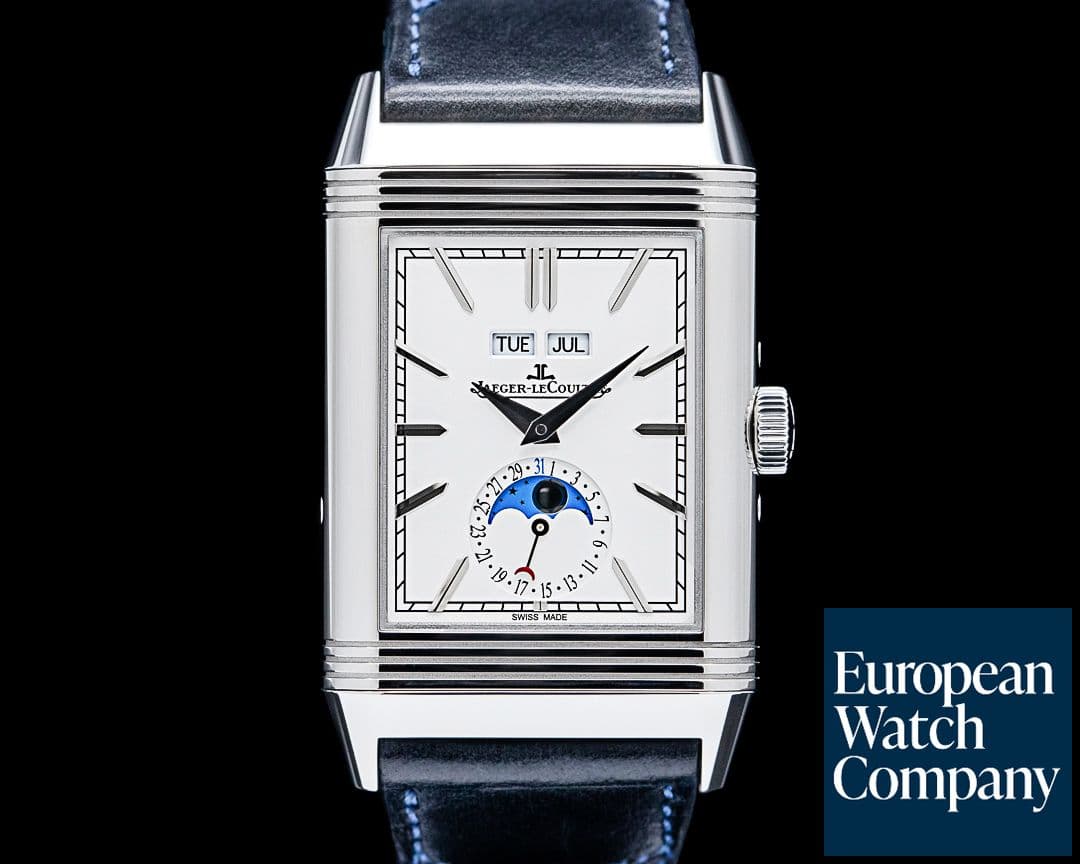 Image of Jaeger LeCoultre Q3918420 Reverso Tribute Duoface Calendar SS Silver Dial