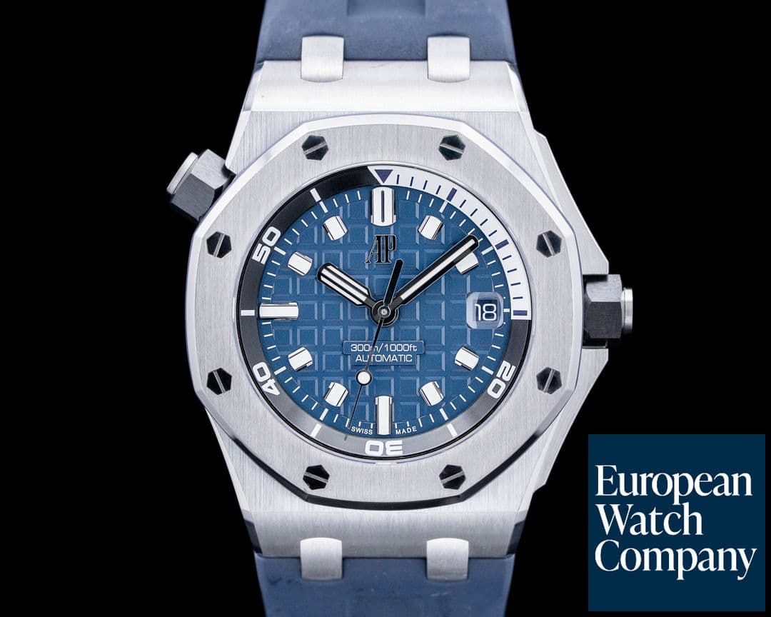 Image of Audemars Piguet 15720ST Royal Oak Offshore Diver SS Blue Dial
