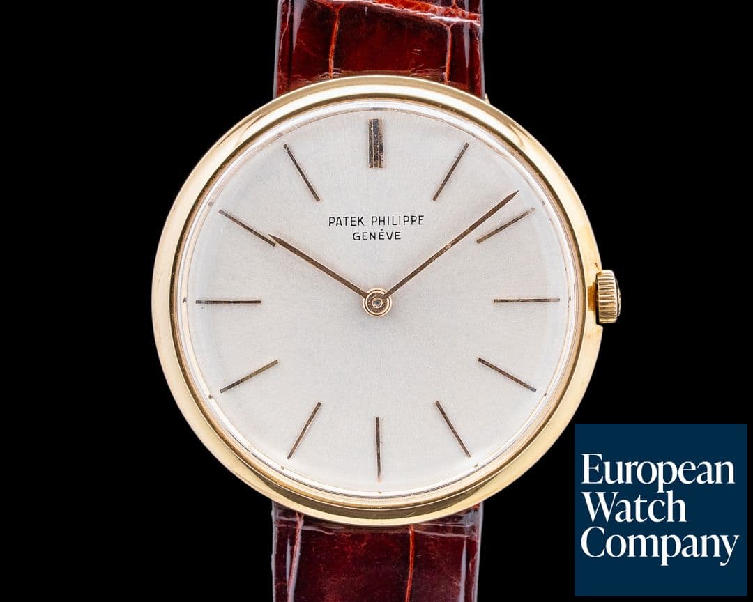 Image of Patek Philippe 2591 Calatrava "Disco Volante" 18K Rose Gold Silver Dial Serpico y Laino
