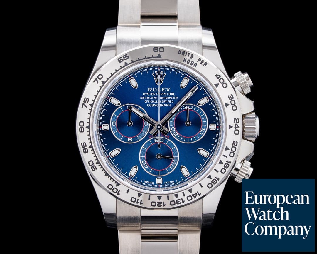 Image of Rolex 116509 Daytona 18K White Gold Blue Dial
