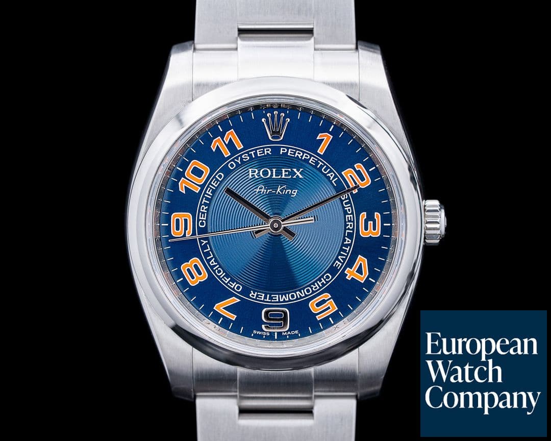 Image of Rolex 114200 Oyster Perpetual 34MM SS Blue Concentric Dial