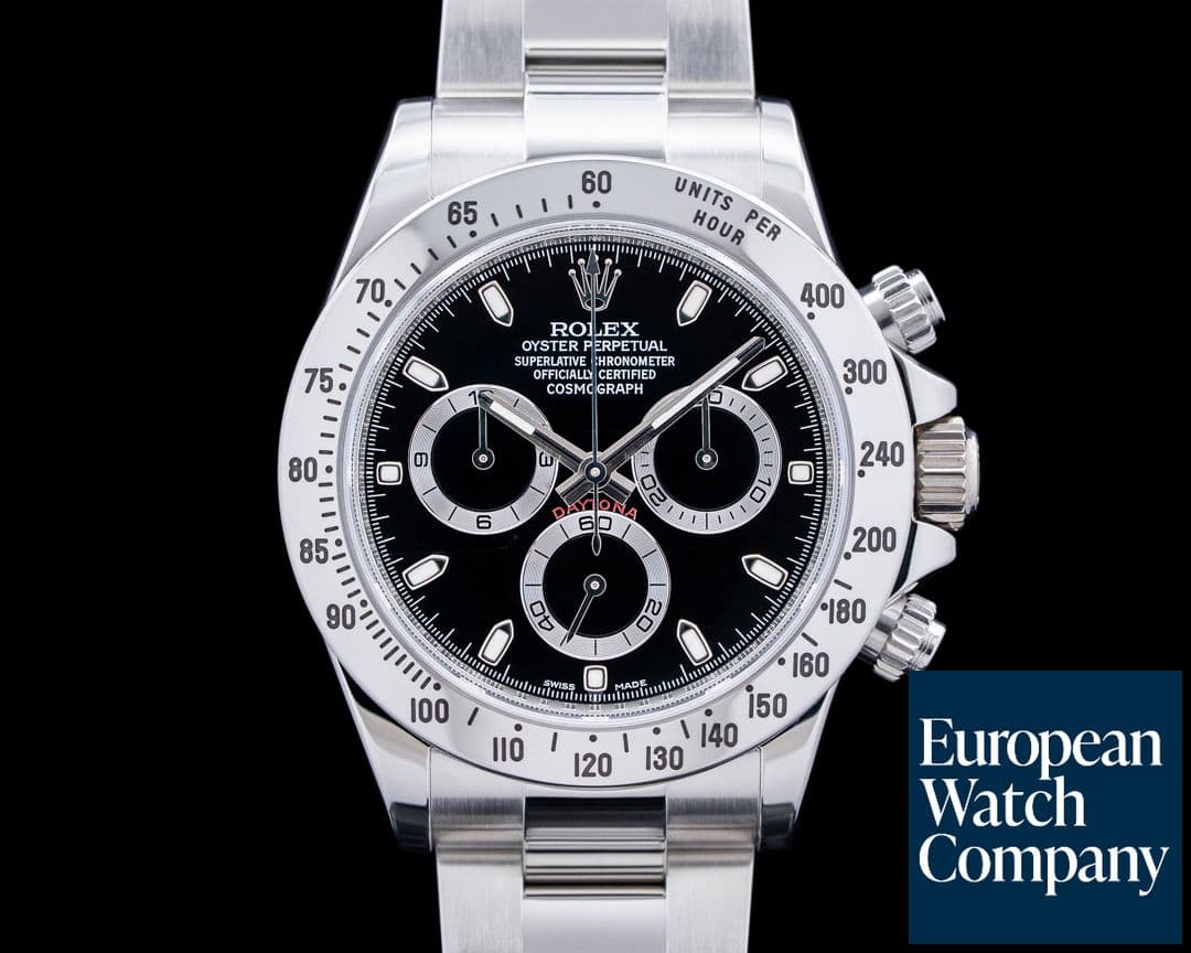 Image of Rolex 116520 Daytona Chronograph SS Black Dial