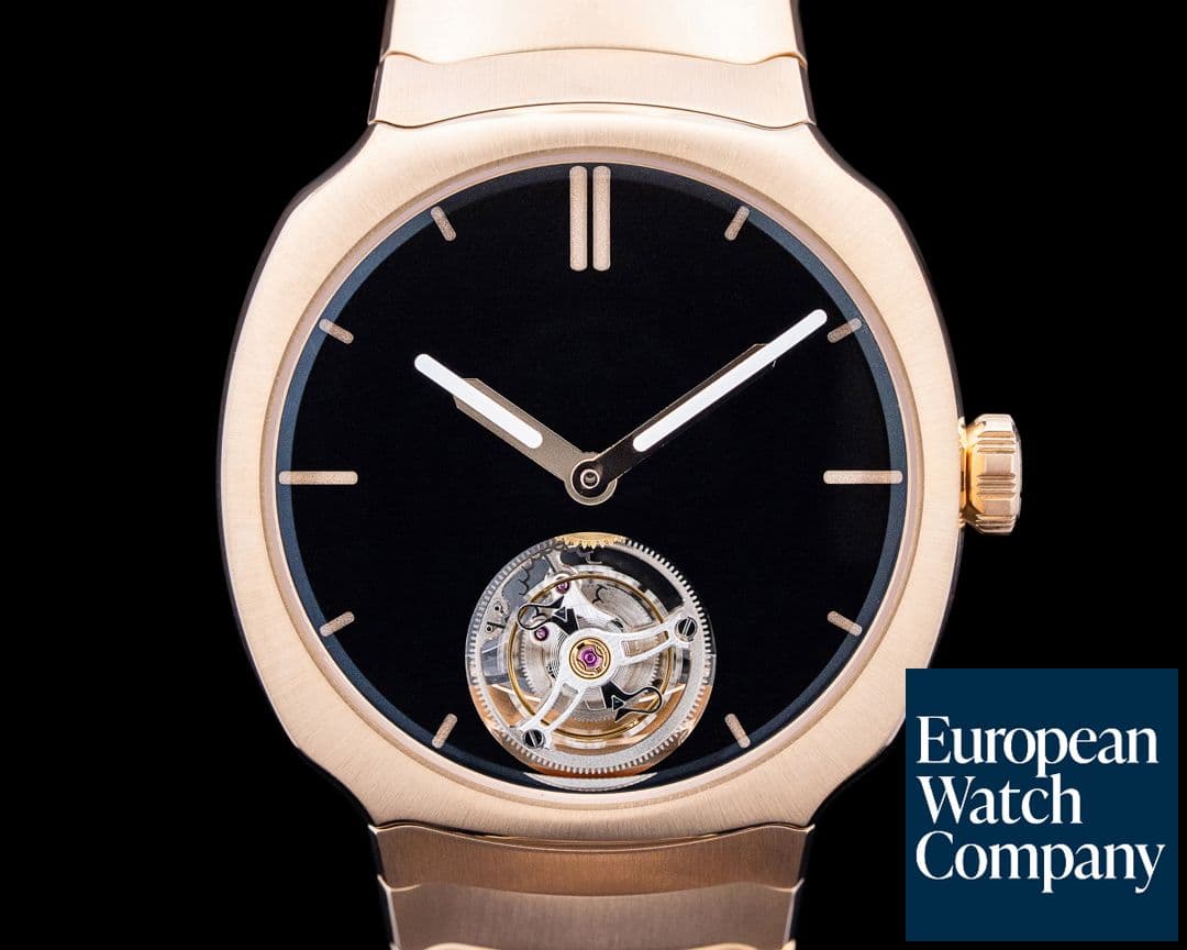 Image of H. Moser and Cie. 6804-0400 Streamliner Tourbillon 18K Rose Gold Vantablack Dial 2025