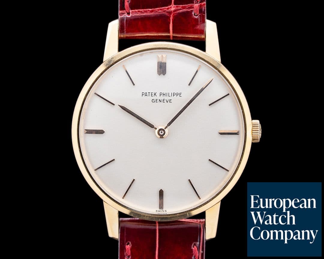 Image of Patek Philippe 2599 Calatrava 18K Rose Gold Silver Dial C. 1962