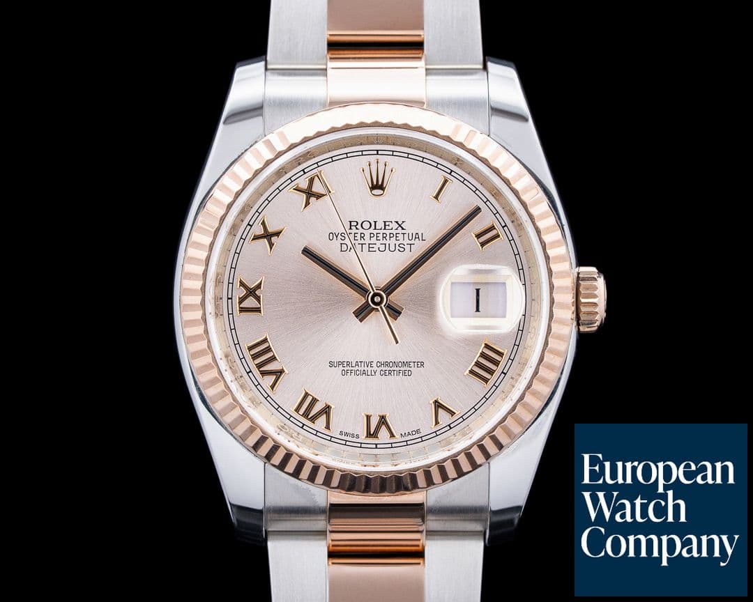 Image of Rolex 116231 Datejust 36 SS / 18K RG Pink Dial