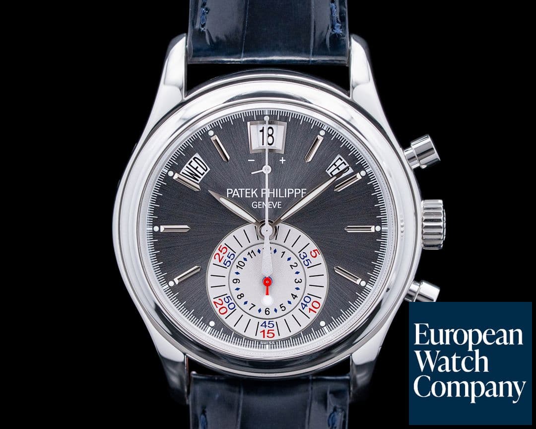 Image of Patek Philippe 5960P Annual Calendar Chronograph Platinum Gray Dial