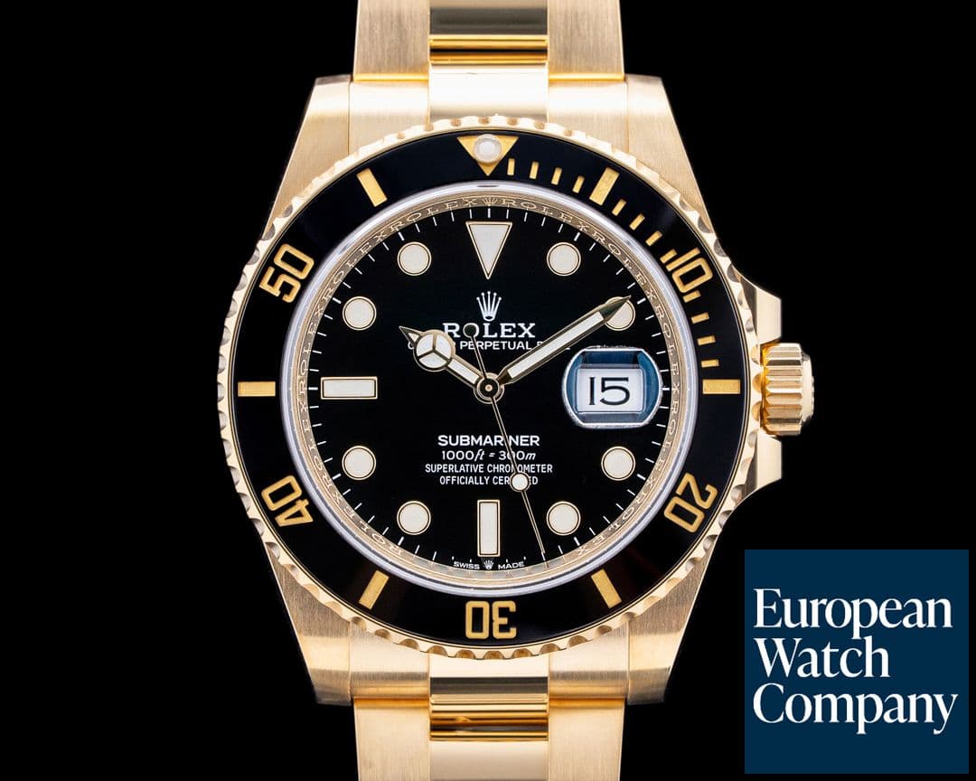 Image of Rolex 126618LN Submariner Date 18K Yellow Gold Black Dial