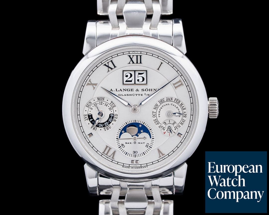 Image of A. Lange and Sohne 310.025 Langematik Perpetual Platinum Silver Dial WELLENDORFF