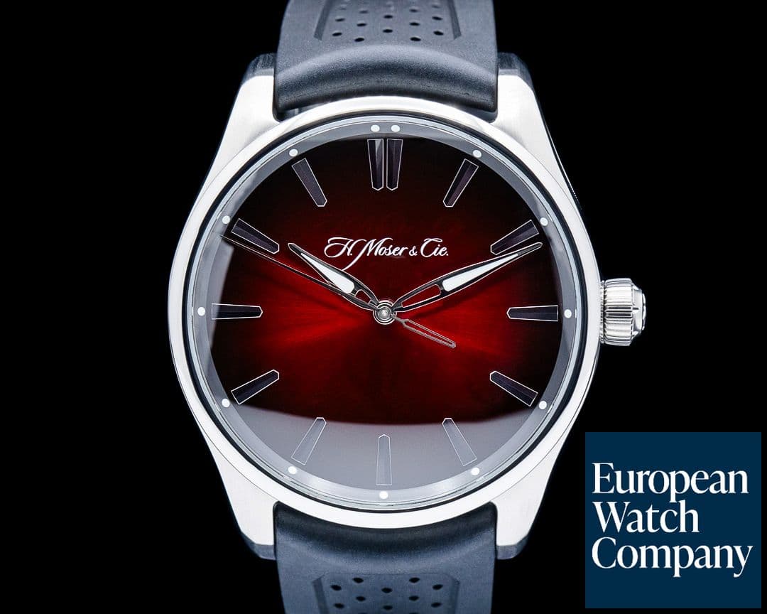 Image of H. Moser and Cie. 3200-1207 Pioneer Centre Seconds SS Red Fume Dial 2025