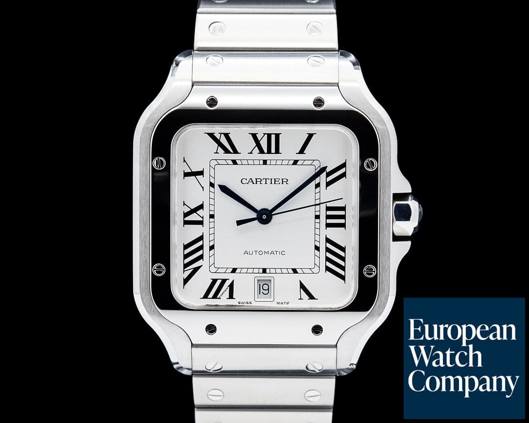 Image of Cartier WSSA0018 Santos de Cartier Large SS Silver Dial 2025