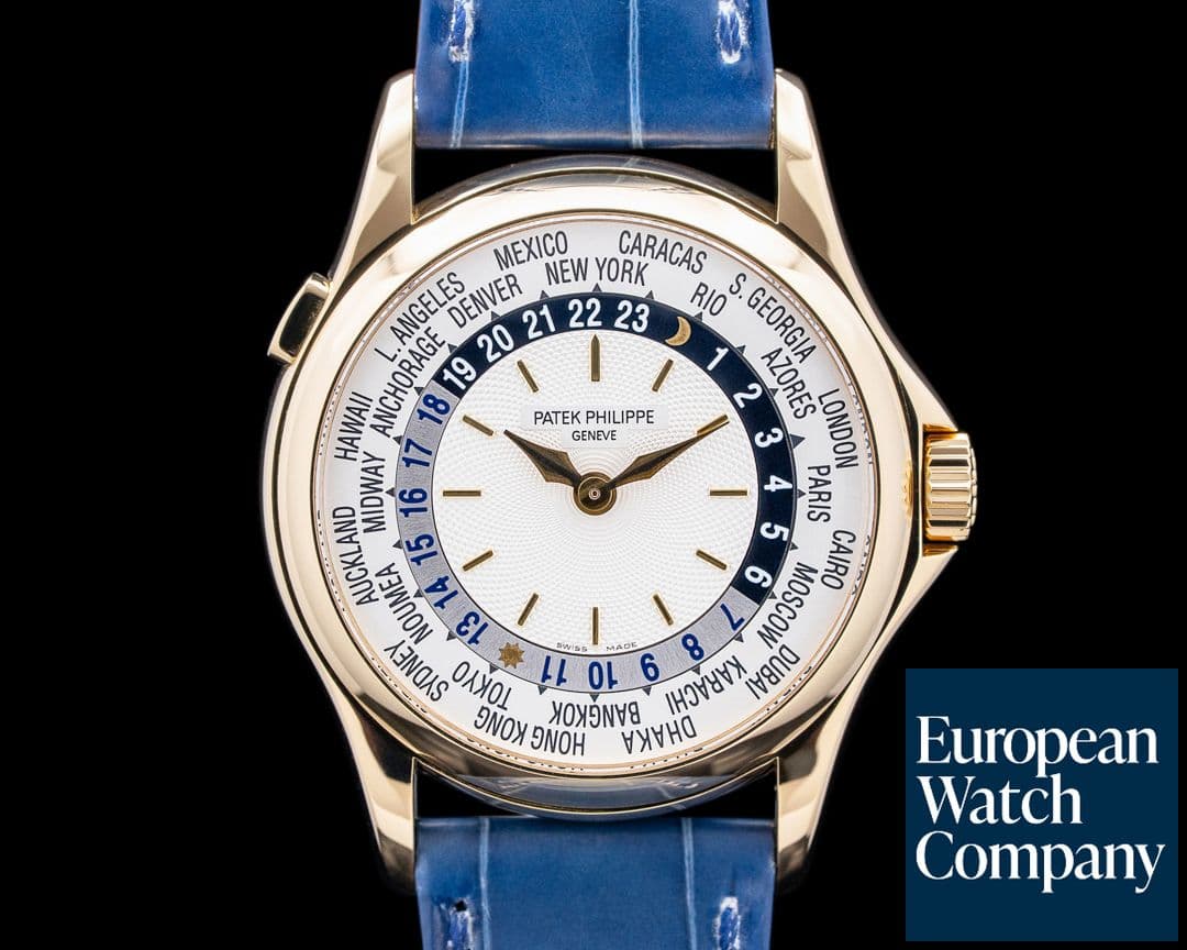 Image of Patek Philippe 5110J World Time 18K Yellow Gold Silver Dial