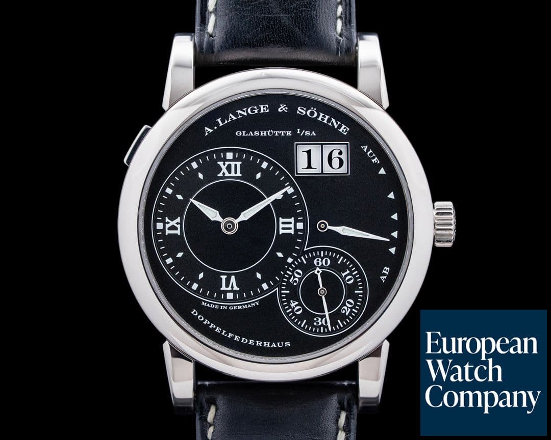 Image of A. Lange and Sohne 101.029 Lange 1 Luminous 18K White Gold Black Dial RARE