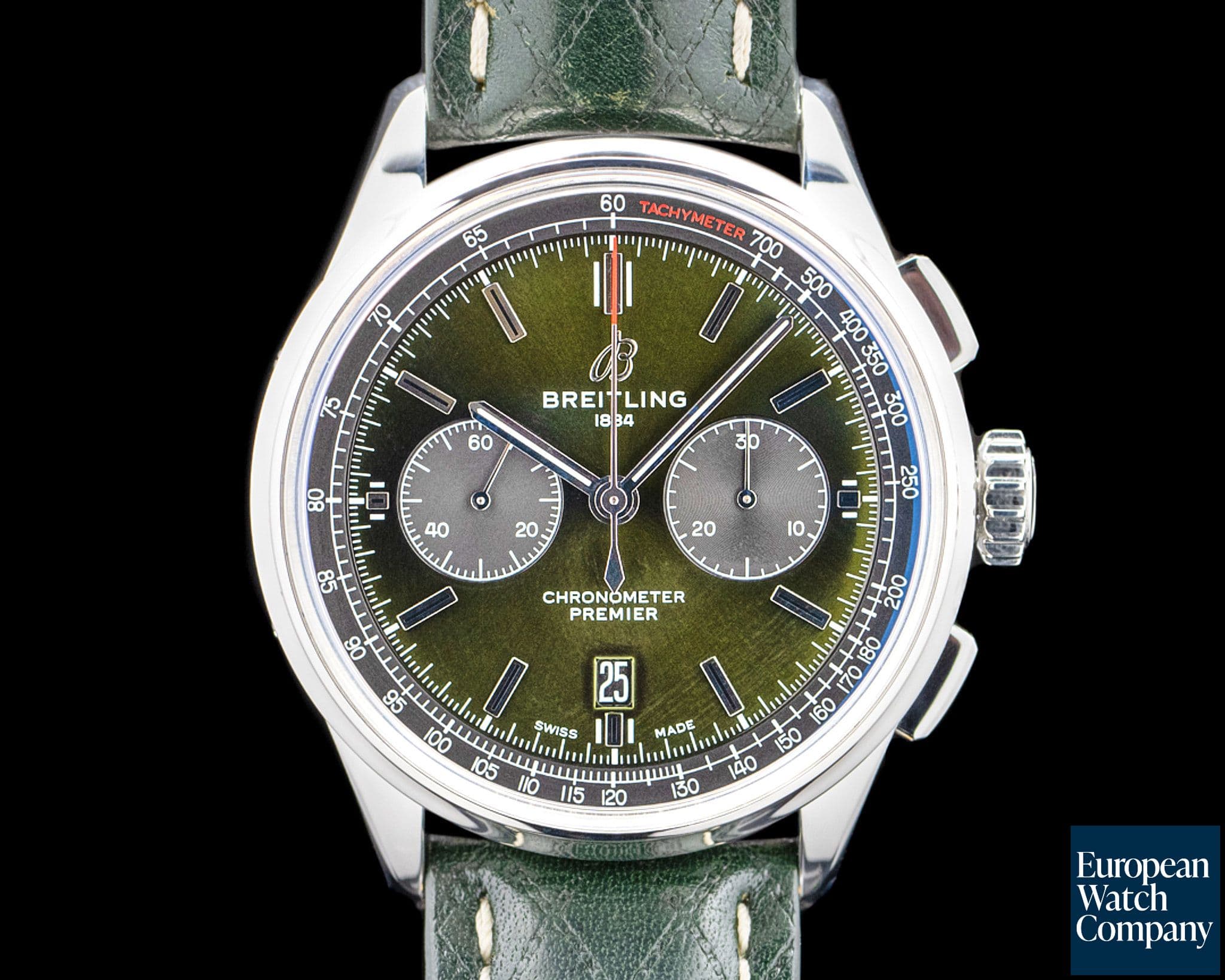 Image of Breitling AB011 Premier B01 Chronograph 42MM Bentley SS Green Dial