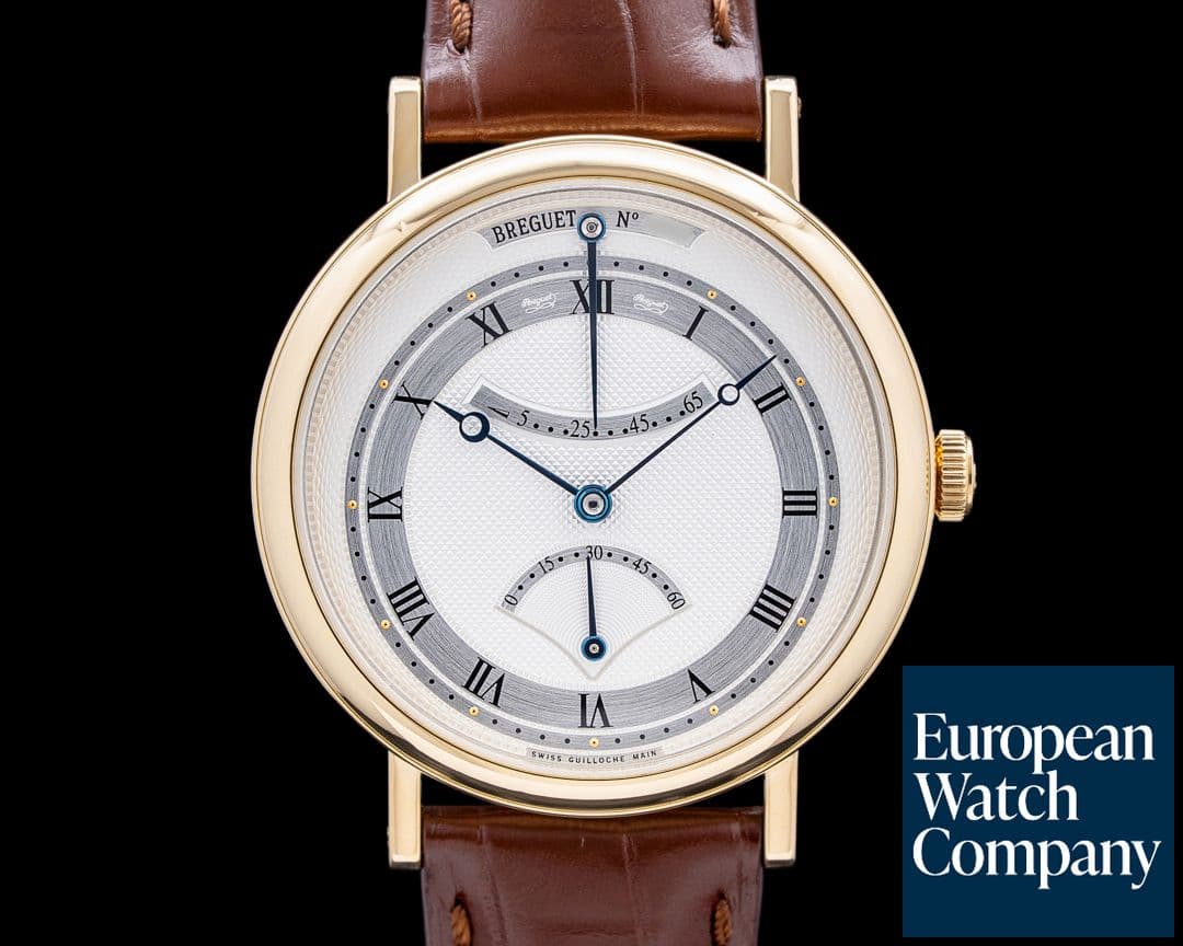 Image of Breguet 5207BA Classique Retrograde Seconds 18K Yellow Gold Silver Dial
