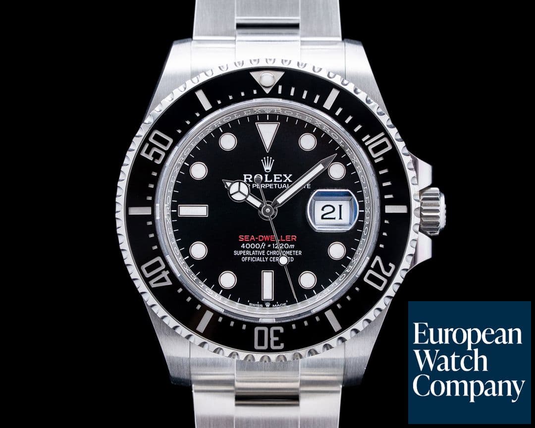 Image of Rolex 126600 Sea Dweller RED 50th Anniversary SS Black Dial