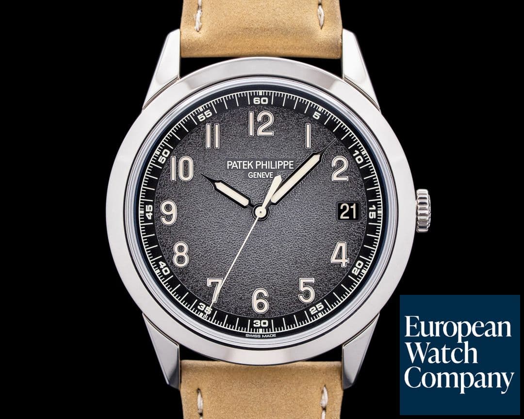 Image of Patek Philippe 5226G Calatrava 18K White Gold Charcoal Gray Textured Dial 2024