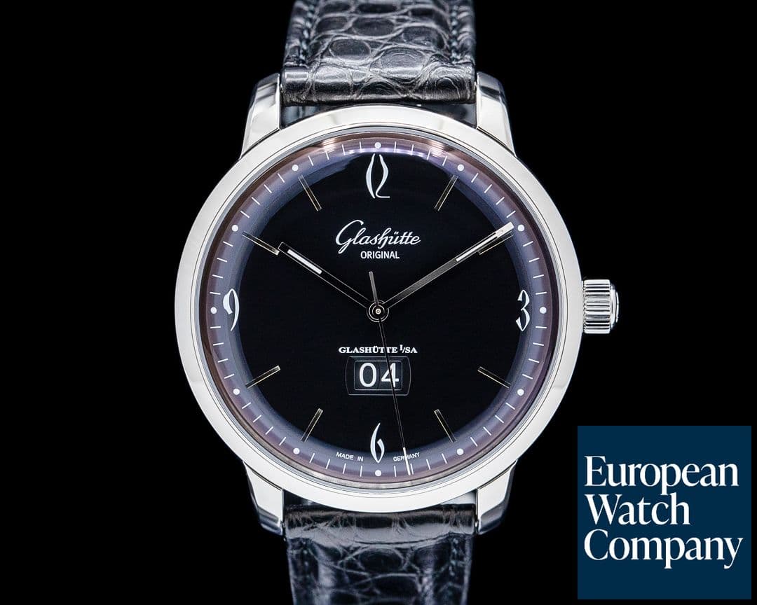 Image of Glashutte Original Sixties Panorama Date SS Black Dial 2025
