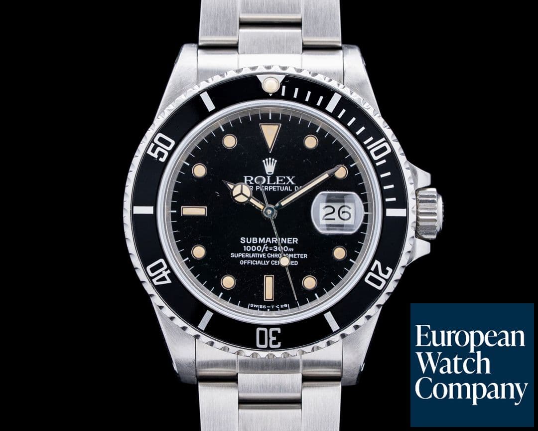 Image of Rolex 16800 Submariner SS Black Dial