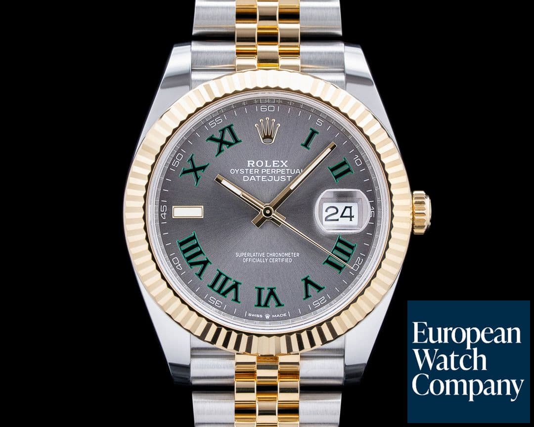 Image of Rolex 126333 Datejust 41MM Jubilee 18K YG / SS Gray Roman Dial