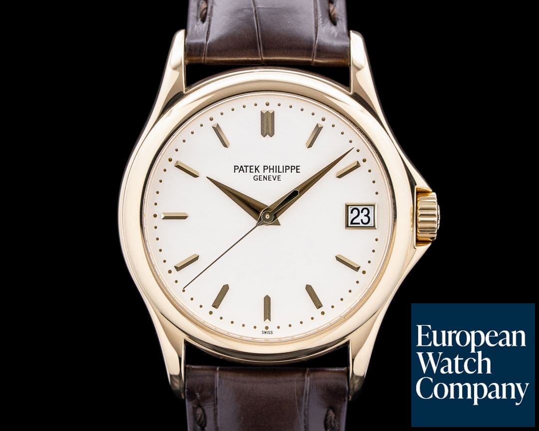 Image of Patek Philippe 5127J Calatrava 18K Yellow Gold Silver Opaline Dial