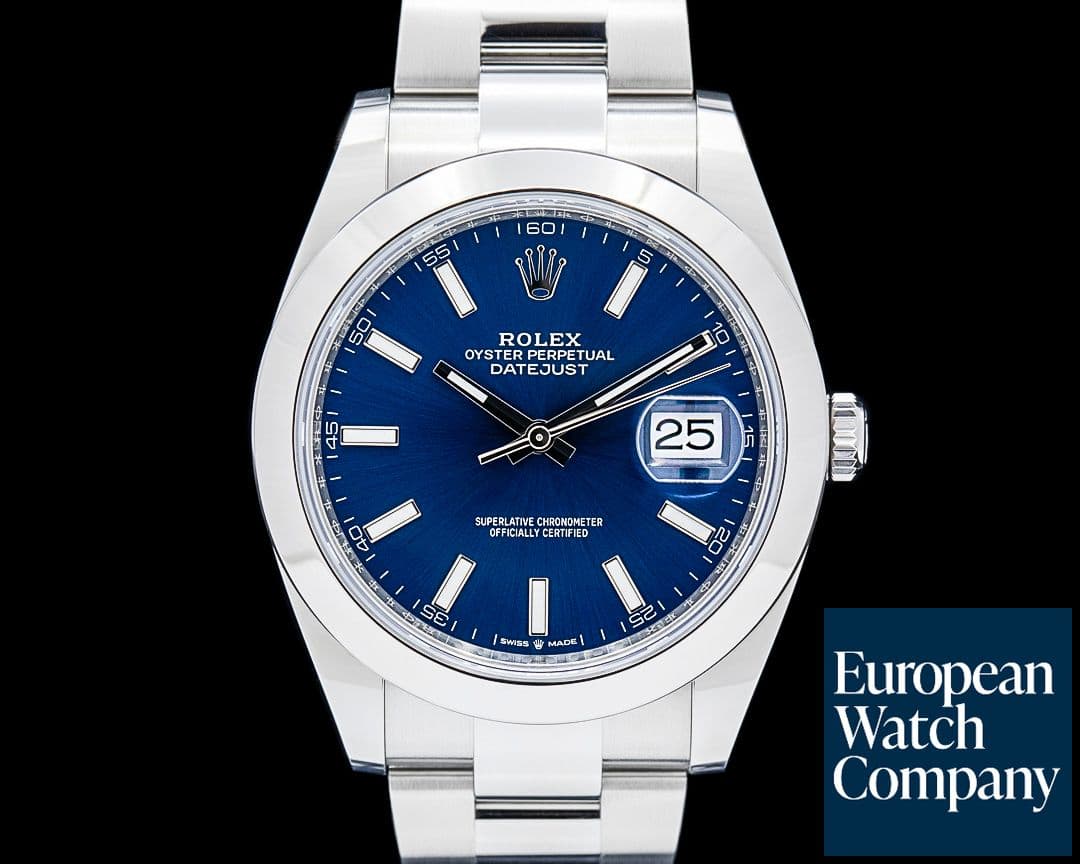 Image of Rolex 126300 Datejust 41MM SS Blue Dial 2025 UNWORN