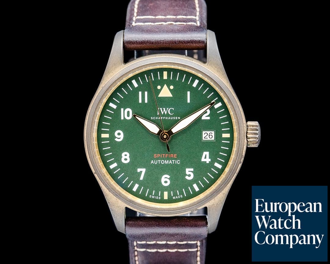 Image of IWC IW326806 Pilot's Watch Automatic Spitfire Bronze Green Dial