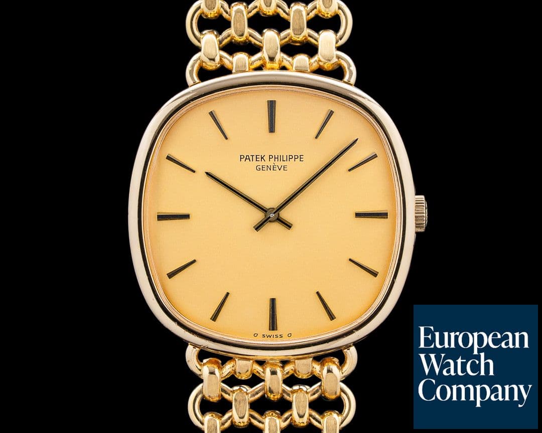 Image of Patek Philippe 3844/2 Ellipse 18K Yellow Gold Champagne Dial