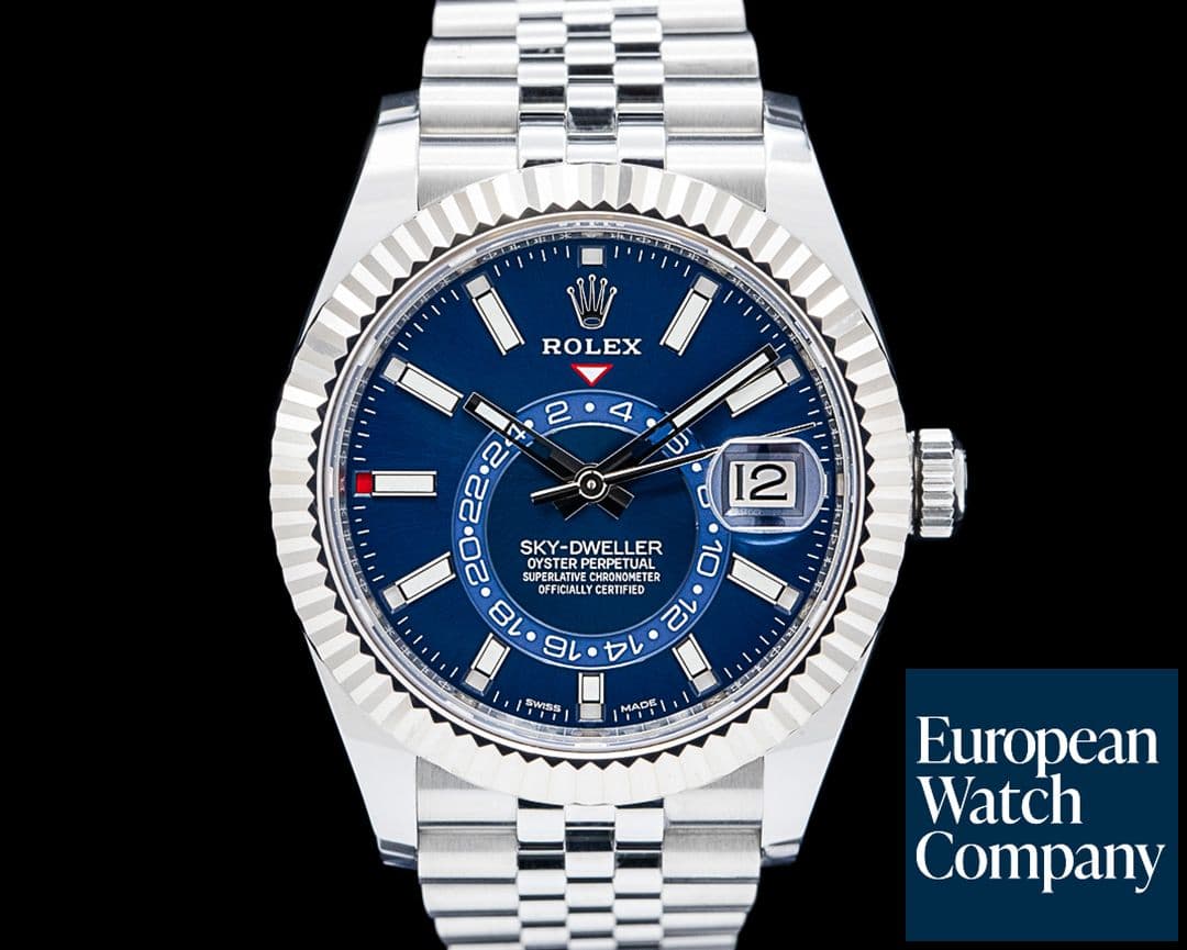 Image of Rolex 326934 Sky-Dweller Jubilee SS Blue Dial