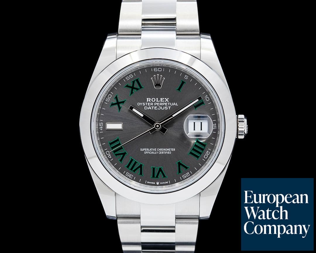 Image of Rolex 126300 Datejust 41 SS "Wimbledon" Dial 2025