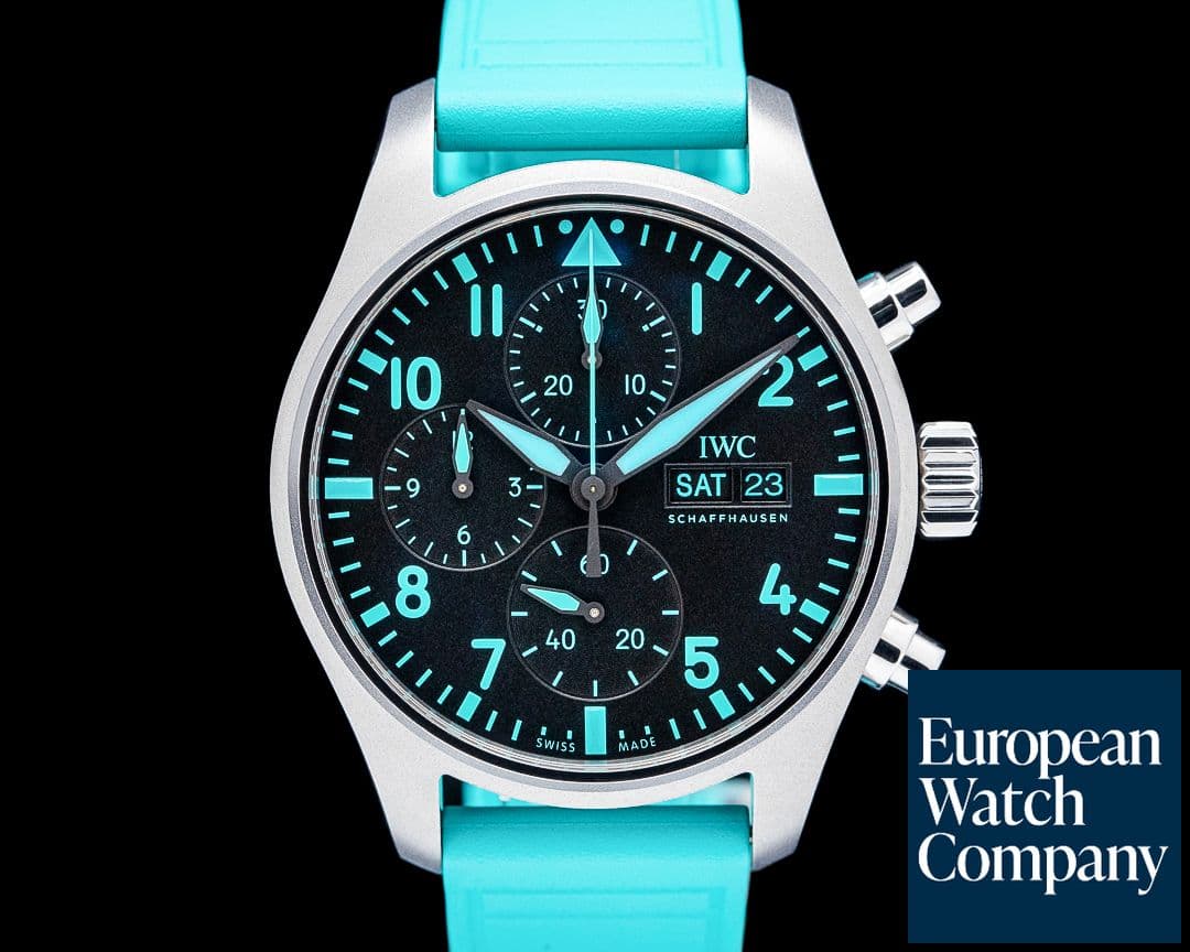 Image of IWC Pilot's Chronograph Mercedes-AMG Petronas Titanium Black Dial 2025