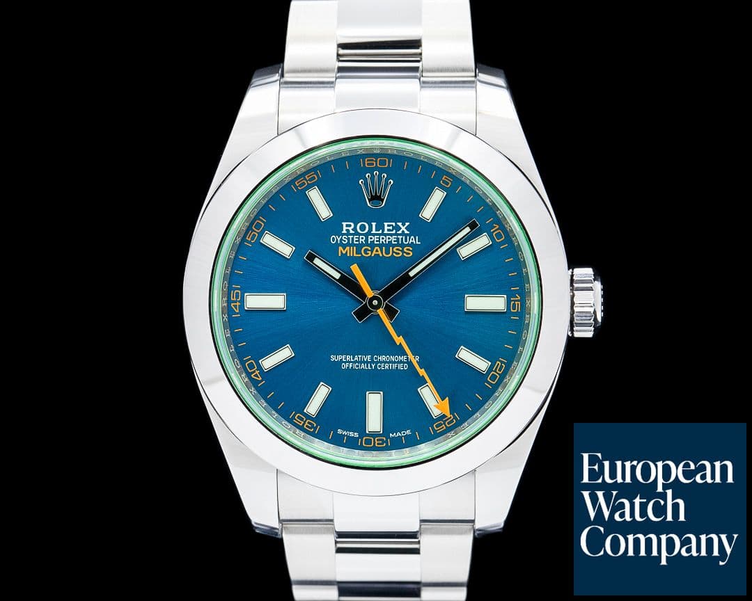 Image of Rolex 116400GV Milgauss SS Z-Blue Dial